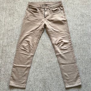Banana Republic Khaki Tan Traveler slim fit pants 31x30
